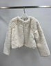 Millie milk faux fur jacket