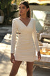 Adelina white mini dress