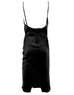 Angelina black slip dress