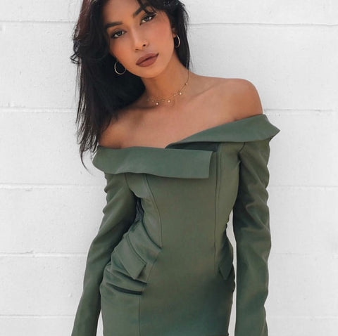 Marnie khaki dress