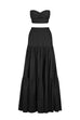 Ayla black top and maxi skirt (sold as separates)