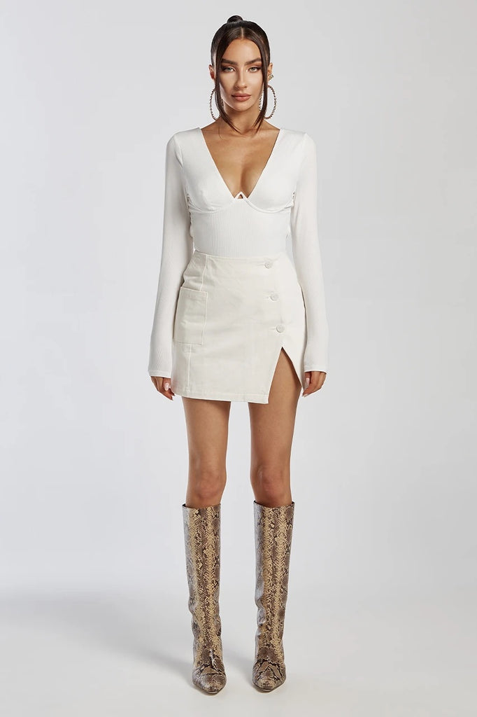 Kara white bodysuit
