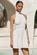 Renee white halter dress