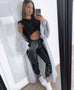 Chantelle black pu leather pants