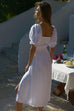 Brinley white midi dress
