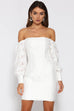 Natalia white mini dress