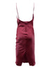 Angelina wine red slip dress
