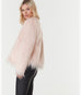 Tess soft pink faux fur jacket