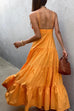 Verona orange maxi dress